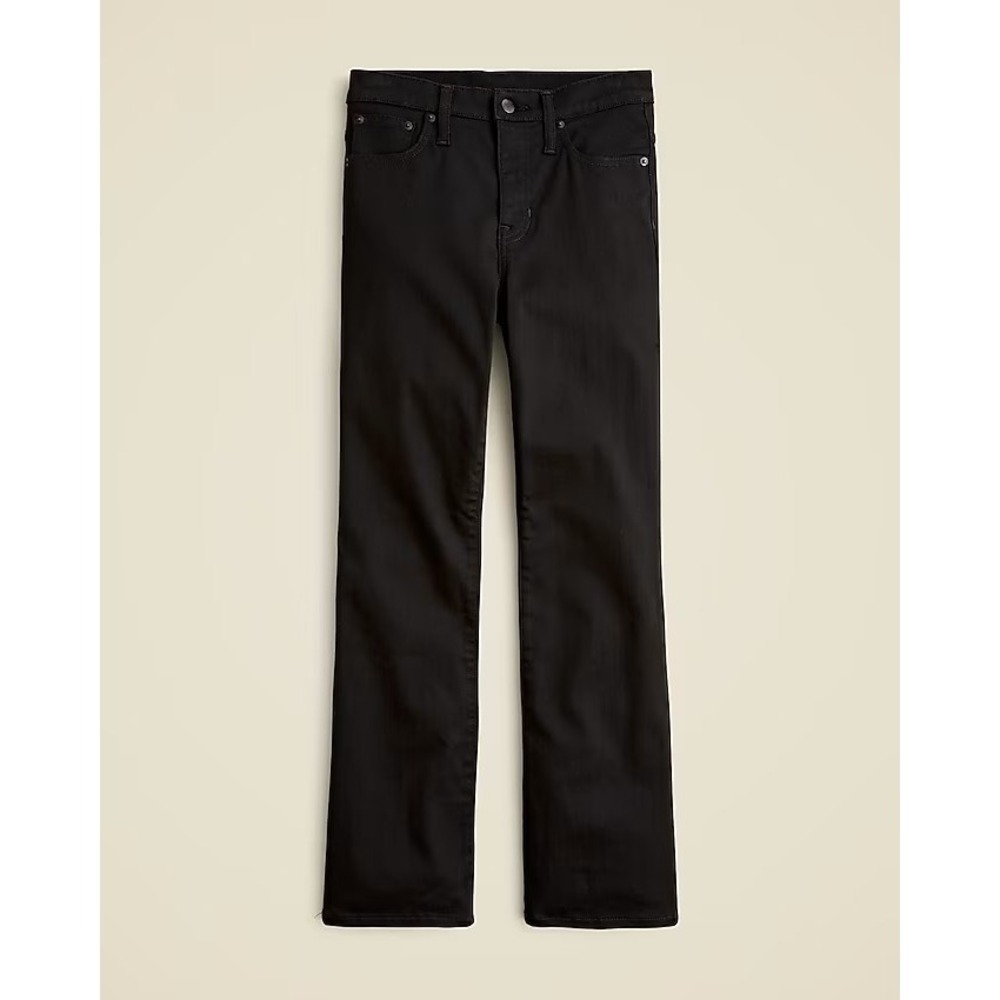 J.Crew‎ Tall mid-rise kickout jean 31 Tall Black NWT